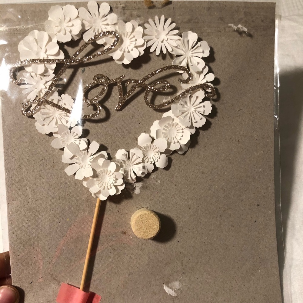 BHLDN wedding cake topper